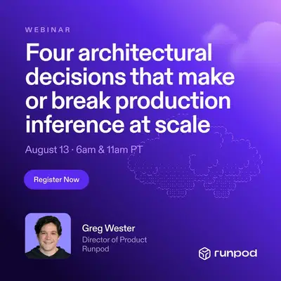 Runpod LinkedIn ad: Your model works. Your infrastructure is the bottleneck.