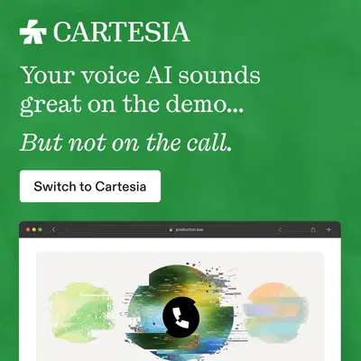 Cartesia Meta ad: Real-Time Voice AI Built for Production