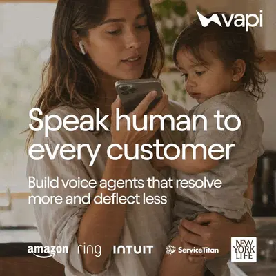 Vapi LinkedIn ad: You own the agents. We run the platform.